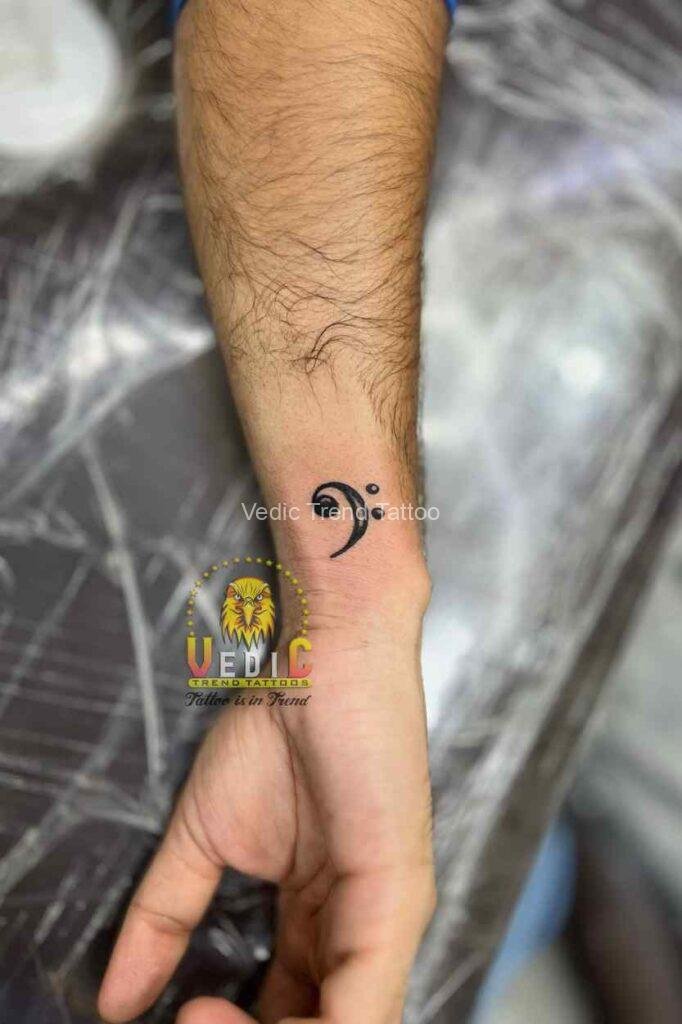 music-note-Tattoo-vedic-trend-tattoo-bangalore
