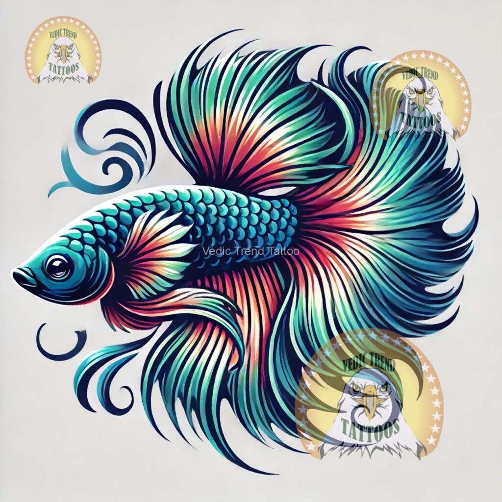 Betta Fish-Tattoo-Vedic Trend Tattoo