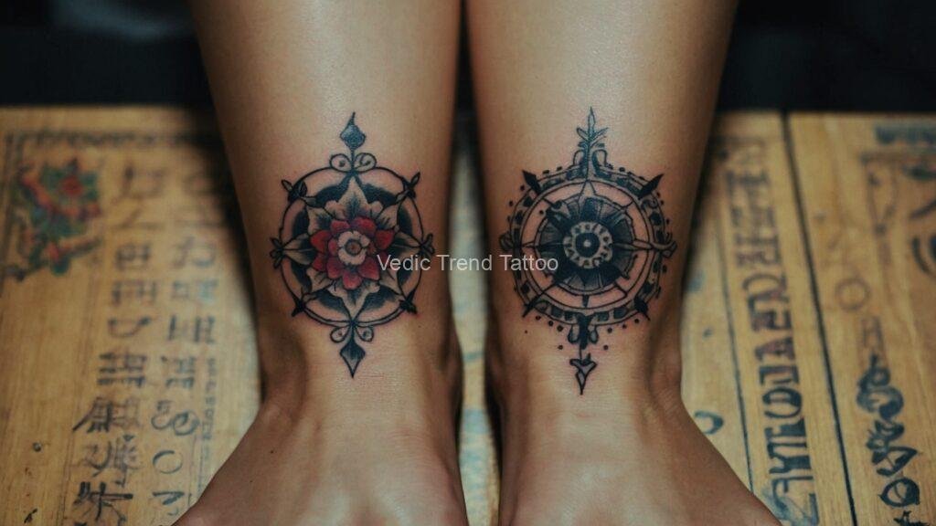 Best friend tattoos on females by Vedic Trend Tattoo.