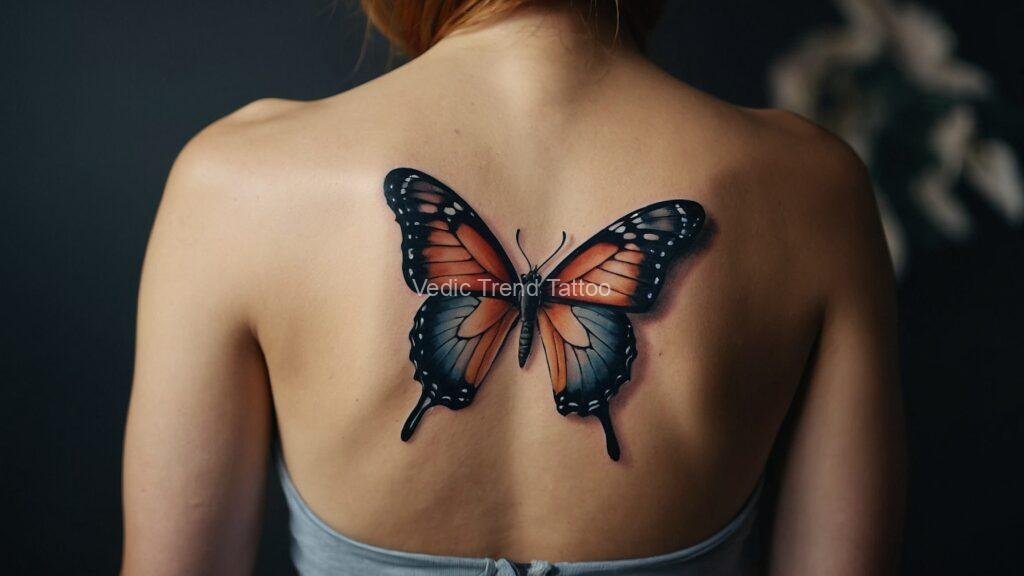 Default Butterfly Tattoos Female back Vedic Trend Tattoo