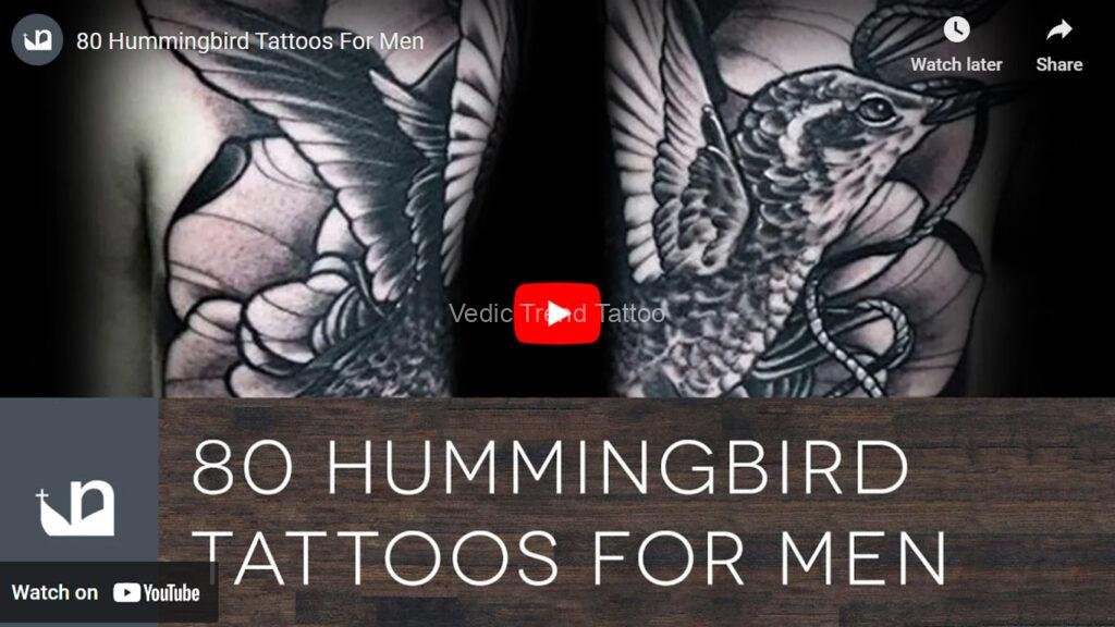 Hummingbird tattoo YouTube thumbnail-