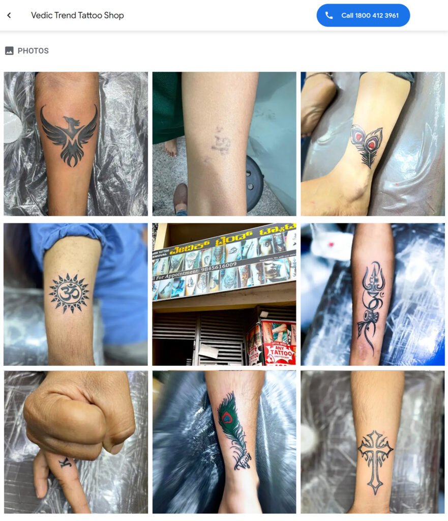 tattoo shop studio google photos vedic trend tattoo